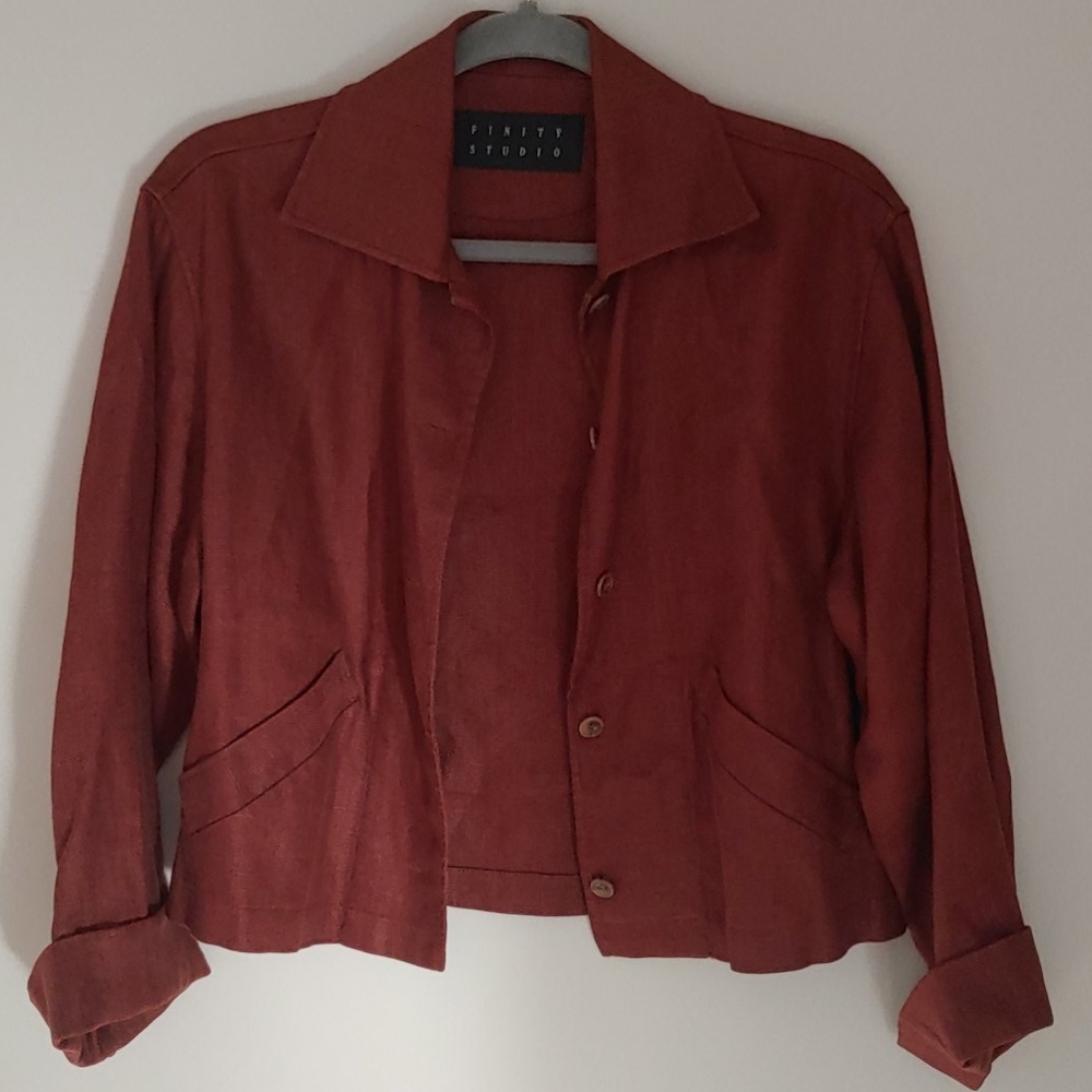 Finity Studio 100% linen jacket vintage